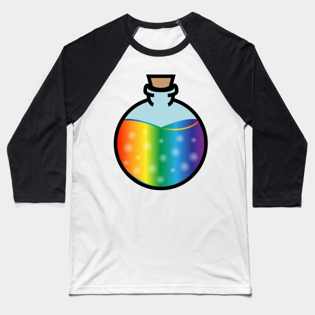 DIY Single Rainbow Potion or Poison for Tabletop Board Games Baseball T-Shirt by GorsskyVlogs